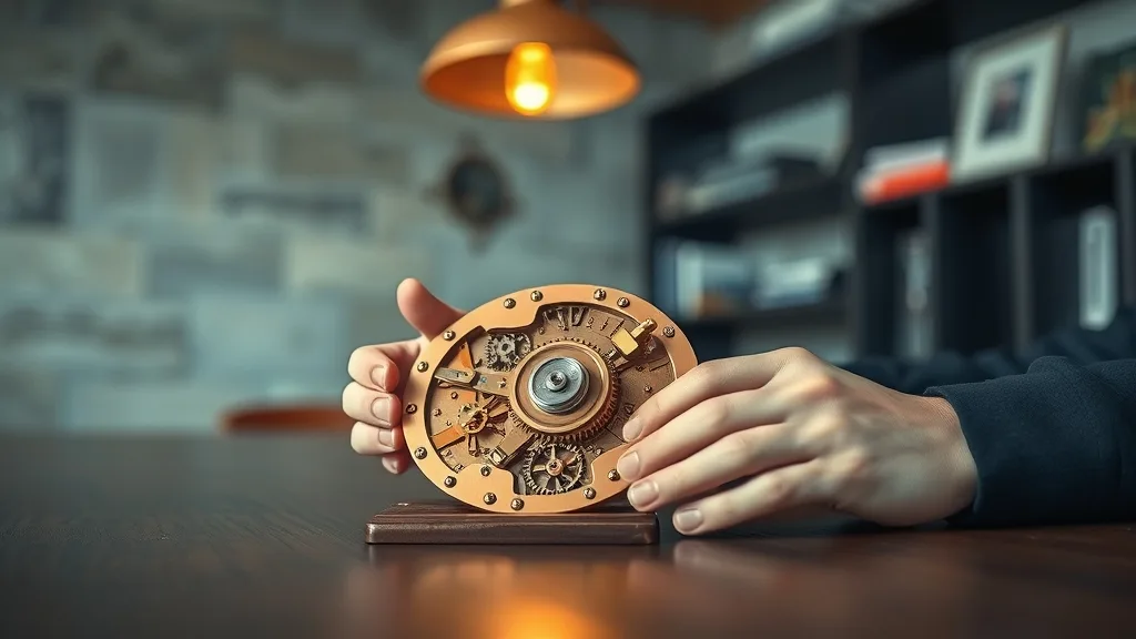DeFi sur Bitcoin sans soft fork : PRECOP et Simplicity passent à l'épreuve 1 Mains de développeur assemblant des rouages de cuivre poli sur un bureau en bois sombre, lumière chaude.