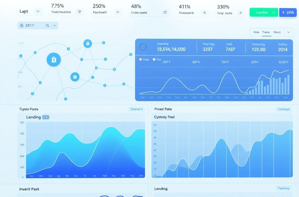 Interface de protocoles DeFi - Aave, Morpho et Compound pour emprunter en crypto