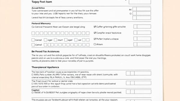 Formulaire fiscal français avec sections de déclaration et données comptables