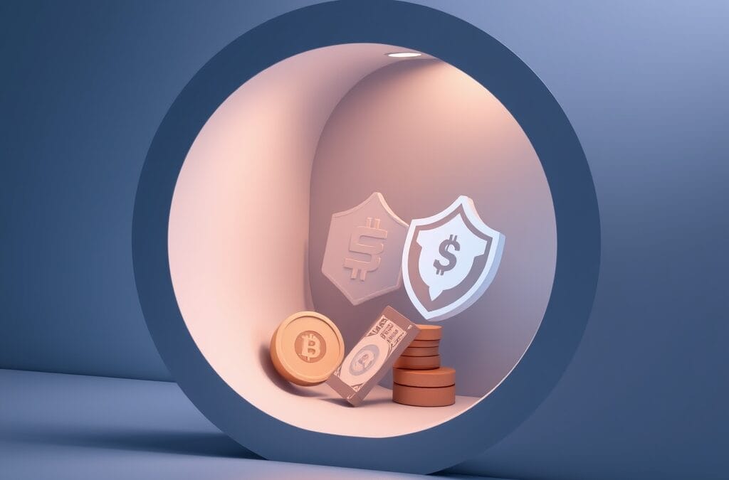 Illustration conceptuelle du débat entre sécurité et immuabilité dans Bitcoin