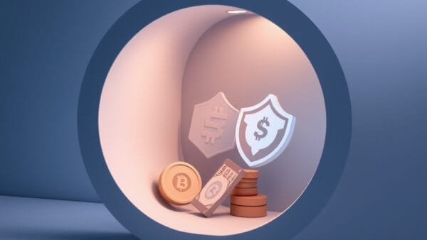 Illustration conceptuelle du débat entre sécurité et immuabilité dans Bitcoin