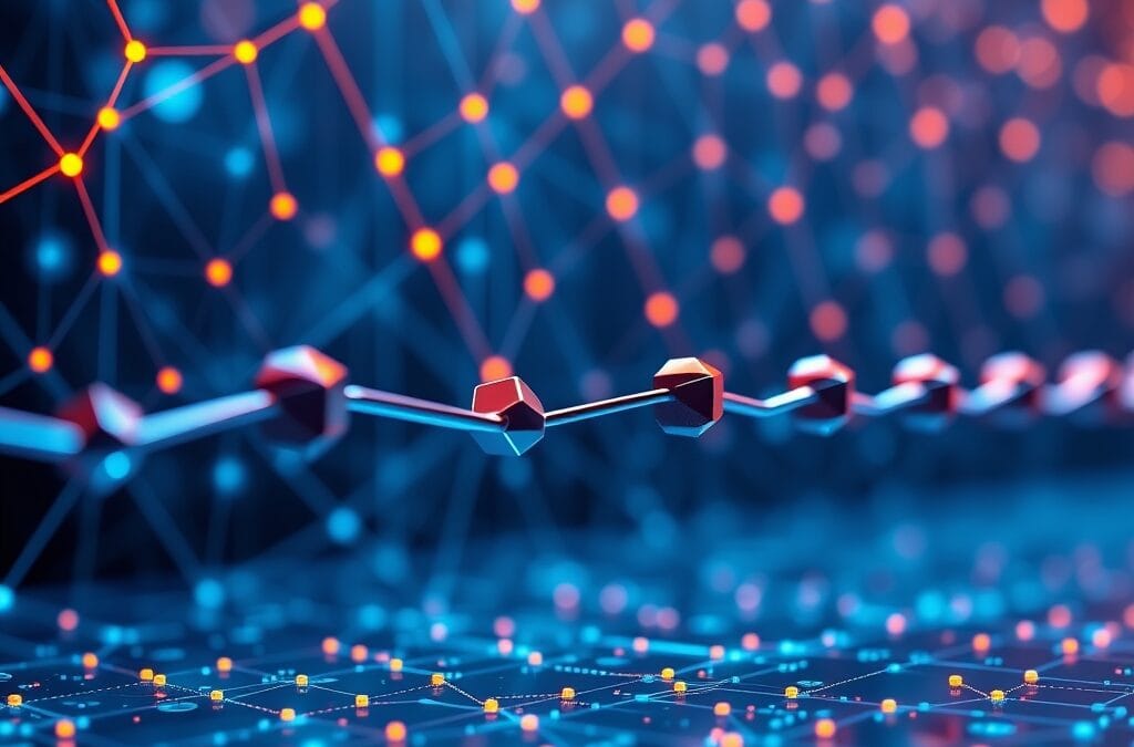 Illustration conceptuelle de la sécurité quantique appliquée aux cryptomonnaies