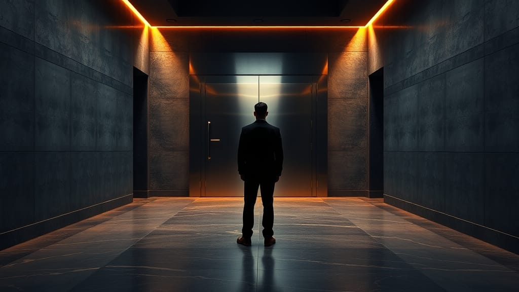 THORChain : 10 M$ d'exploit, portail de récupération lancé 1 Porte de coffre-fort blindée entrouverte dans un couloir institutionnel, silhouette d'analyste de dos.