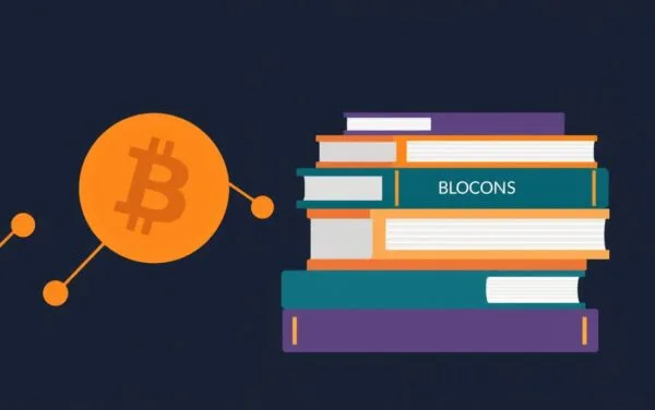 Pile de livres sur le Bitcoin et la blockchain